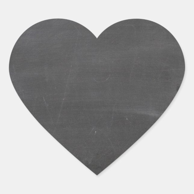 Chalk Board Heart Sticker (Front)