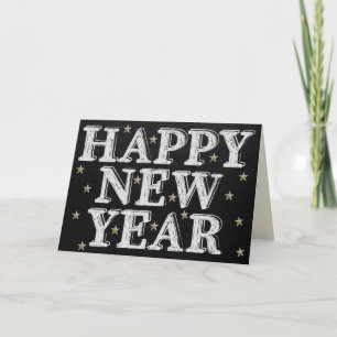 Chalk Bonne Carte Nouvel An