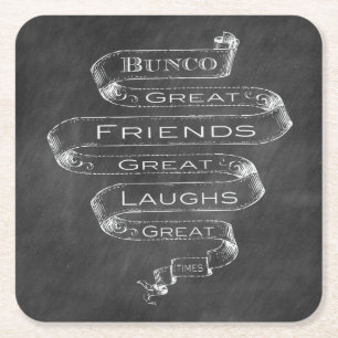 Chalk Bunco Coasters