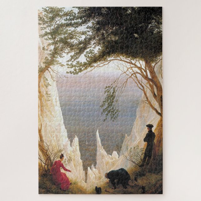 Chalk Cliffs on Rügen: A Romantic Landscape  Jigsaw Puzzle (Vertical)
