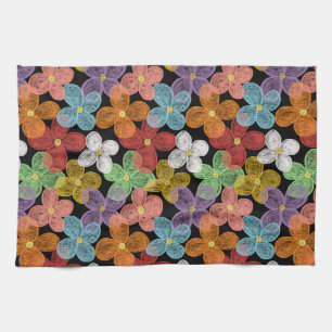 Chalk Daisies Kitchen Towel
