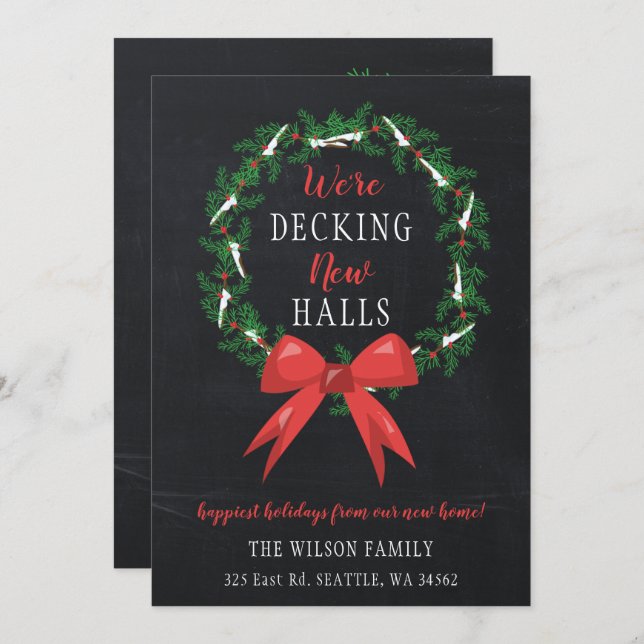 Chalk Decking The New Halls Moving Announcement (Front/Back)