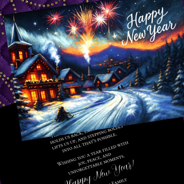 Chalk Drawing Inspirational New Year's Card 2 (Creator Uploaded)