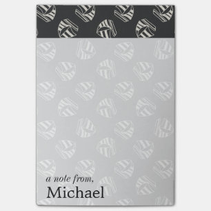 Chalk Drawn Sailboat Pattern   Add Your Name Post-it Notes
