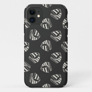 Chalk Drawn Sailboat Pattern iPhone 11 Case