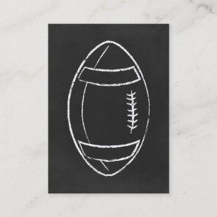 chalk football business card