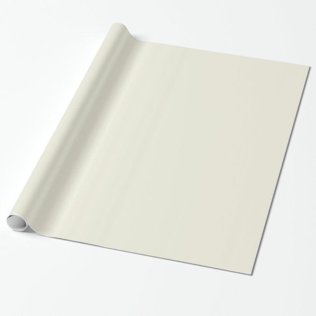 Chalk Neutral Beige Cream Solid Colour Background Wrapping Paper (Unrolled)