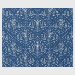 Chalk nutcracker doodle Christmas Wrapping Paper