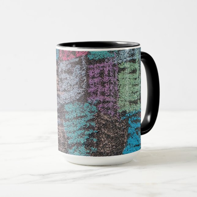 Chalk on the sidewalk  mug (Front Right)