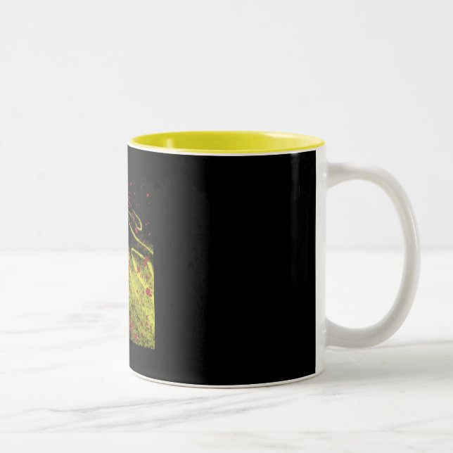 Chalk Outline Two-Tone Coffee Mug (Right)