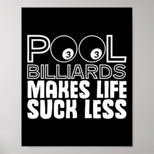 Chalk Rack Eight-ball Bar Table Billiards Snooker Poster