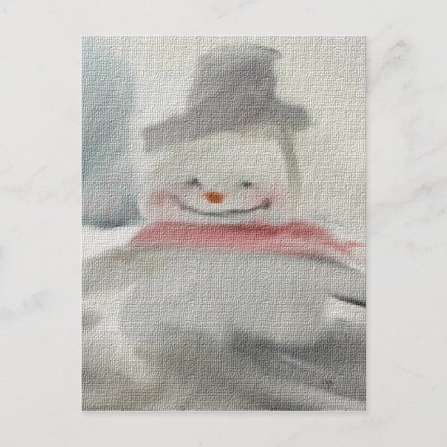 Chalk Snowman Postcards (Front)