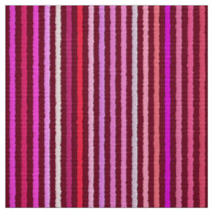 Chalk Stripes - Burgundy, Violet, Pink Fabric