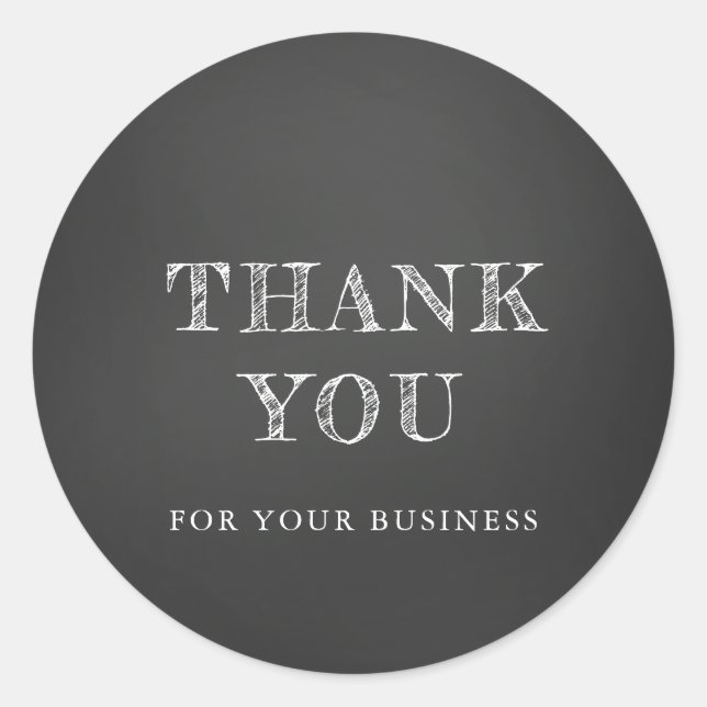 Chalk Thank You Sticker (Front)
