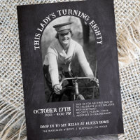 Chalkboard 80th Birthday Open House 2 Photo