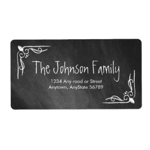 Chalkboard Address Label