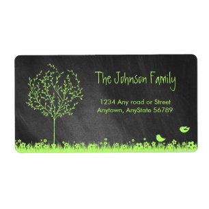 Chalkboard Address Label