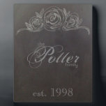 Chalkboard Anniversary Plaque<br><div class="desc">Customize this plaque with your family's "established date." A perfect gift for newlyweds! A beautiful and classic decor.</div>