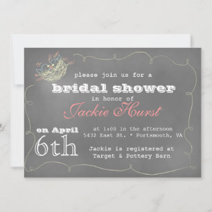 Chalkboard Art Invitation