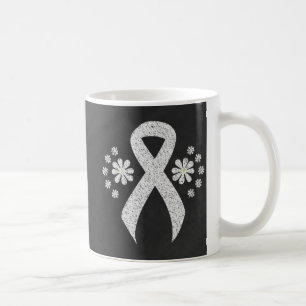 Chalkboard Awareness White Ribbon Coffee Mug