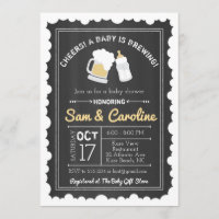 Chalkboard Baby is Brewing Baby Shower, Bubbles