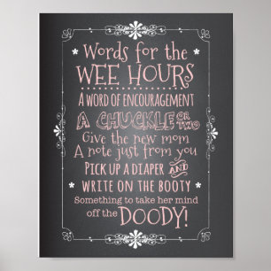 Chalkboard Baby Shower Activity Sign