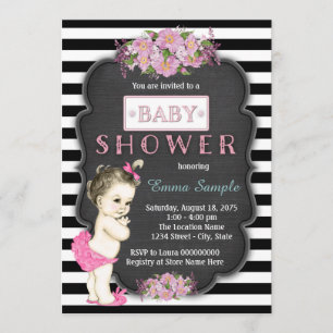 Chalkboard Baby Shower Invitation