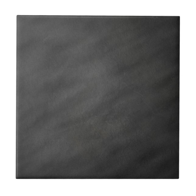 Chalkboard Background Grey Black Chalk Board Blank Tile (Front)