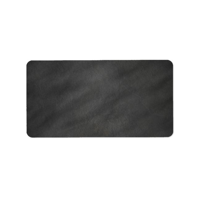 Chalkboard Background Grey Black Chalk Board Label (Front)