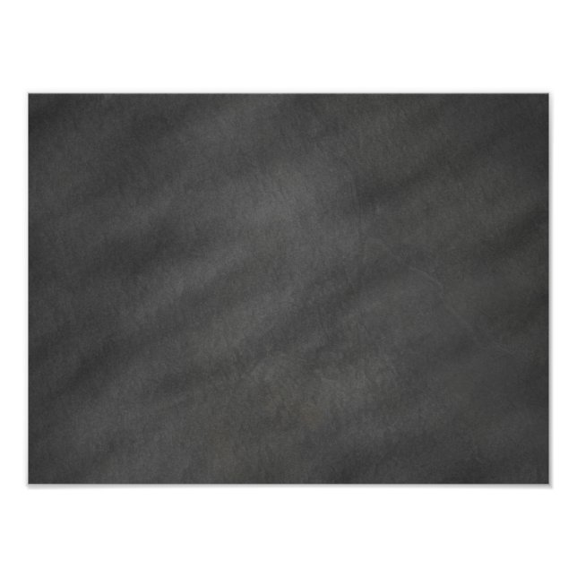 Chalkboard Background Grey Black Chalk Board Photo Print (Front)
