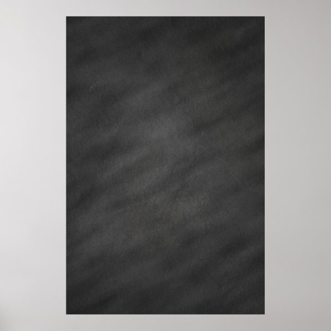 Chalkboard Background Grey Black Chalk Board Poster (Front)