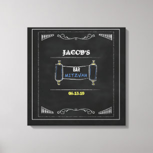 CHALKBOARD Bat Bar Mitzvah Sign In Board