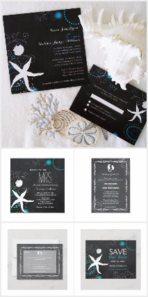 Chalkboard Beach Wedding