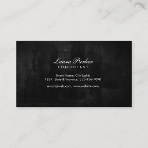 Chalkboard Black Board Wood Elegant Subtle Vintage Business Card