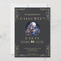 Chalkboard Black & Gold Elfin Home Halloween
