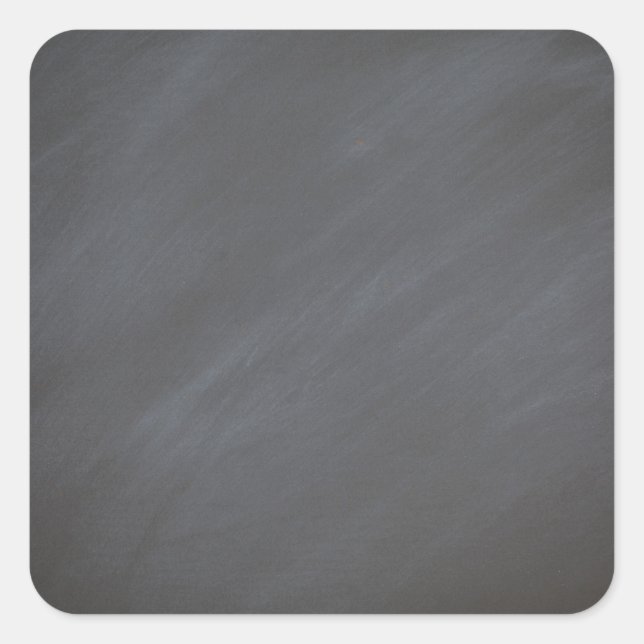 Chalkboard Blackboard Background Grey Retro Style Square Sticker (Front)