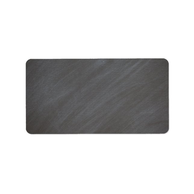Chalkboard Blackboard Background Retro Style Black Label (Front)