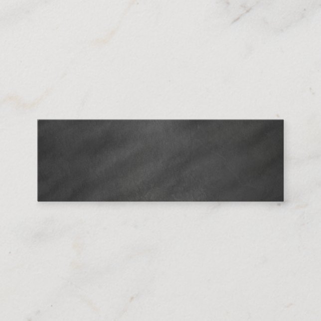 Chalkboard Blackboard Background Retro Style Mini Business Card (Front)