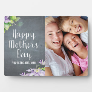 Chalkboard Bloom Mother's Day Custom Frame Plaque