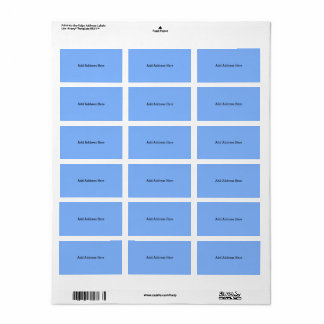 Chalkboard Blue Coordinating Address Labels