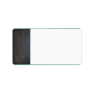 Chalkboard Blue Wedding Mailing Label