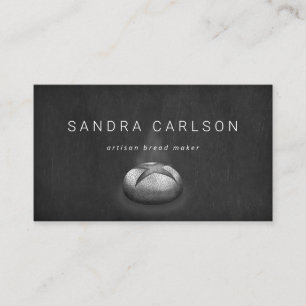 chalkboard bread baker business card