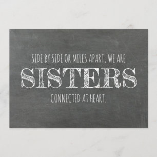 Chalkboard Bridesmaid / Maid of Honour Proposal Invitation