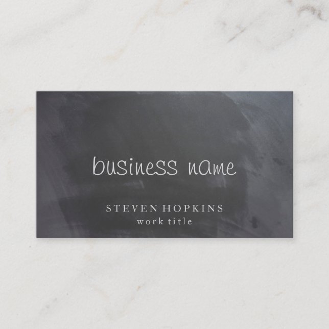 Chalkboard Business Card (Front)