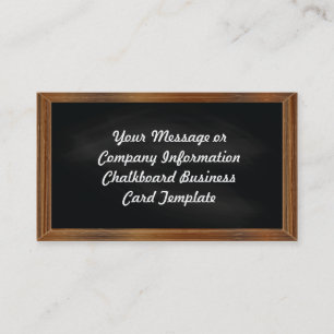 Chalkboard Business Card Template