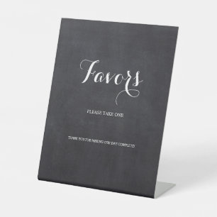 Chalkboard Calligraphy Favour Please Take One Pedestal Sign