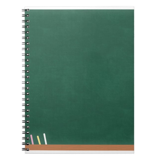 Chalkboard chalk eraser classroom notebook (Front)