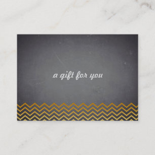 Chalkboard Chevron Salon et certificat cadeau Spa