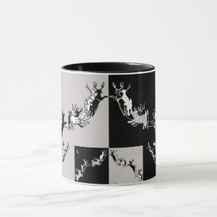 Chalkboard Christmas Reindeer Mug