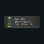 Chalkboard Christmas Return Address Label<br><div class="desc">Chalkboard Christmas Return Address Label</div>